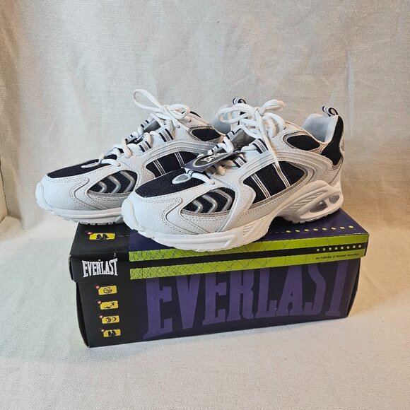Everlast Harris Men’s White/Navy Athletic Shoes - Size 8 - Picture 1 of 9